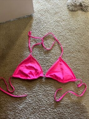 Victoria’s Secret Hot Pink Triangle Bikini Top